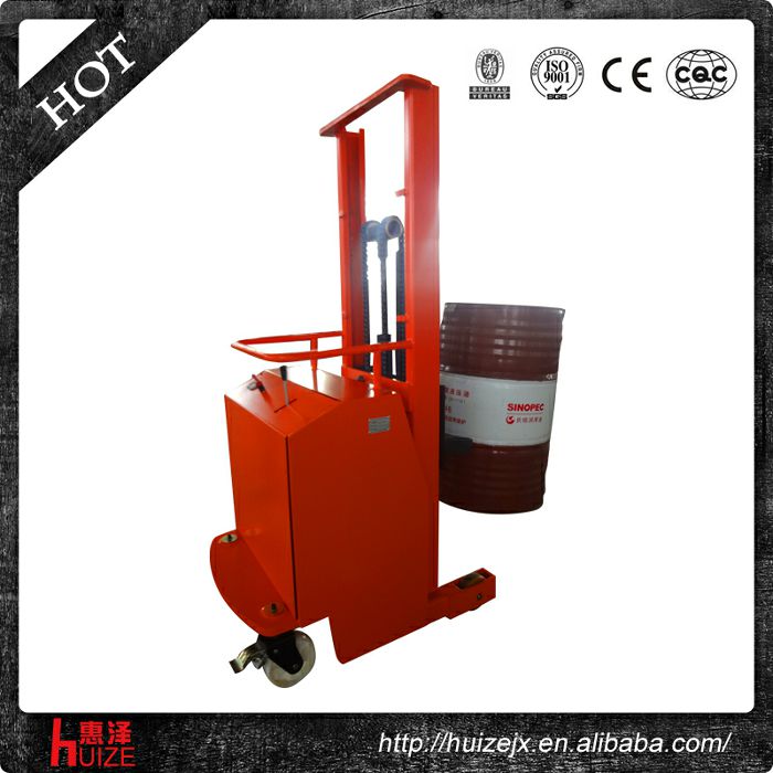 2半電動配重油桶車（無底腿，只堆垛，不翻轉）