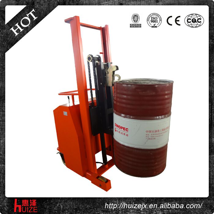 半電動配重油桶車（無底腿，只堆垛，不翻轉）3